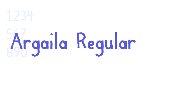 Argaila Regular font free