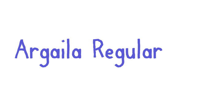 Argaila Regular Font Download