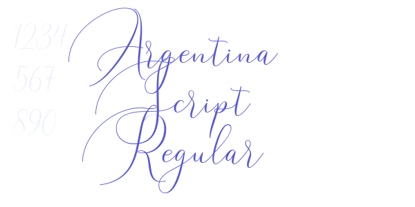 Argentina Script Regular font free