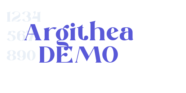 Argithea DEMO font