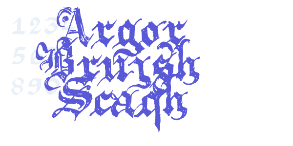 Argor Brujsh Scaqh font free