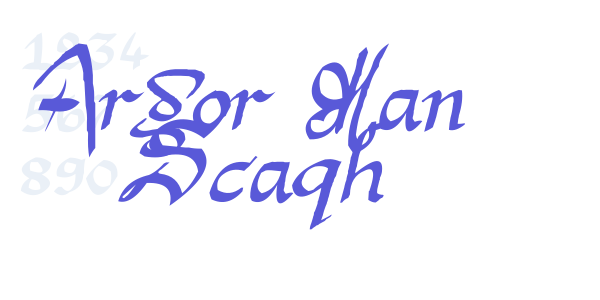 Argor Man Scaqh font free