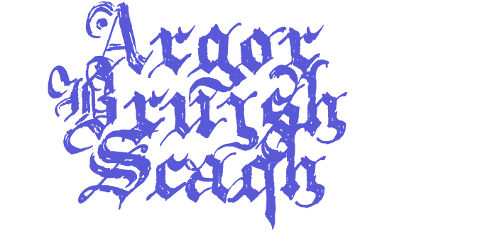 Argor Brujsh Scaqh Font