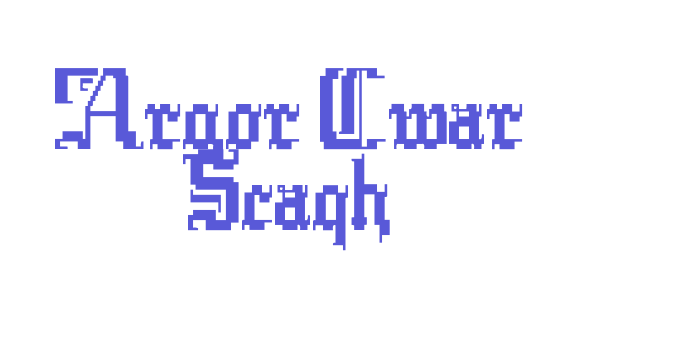 Argor Cwar Scaqh Font Download