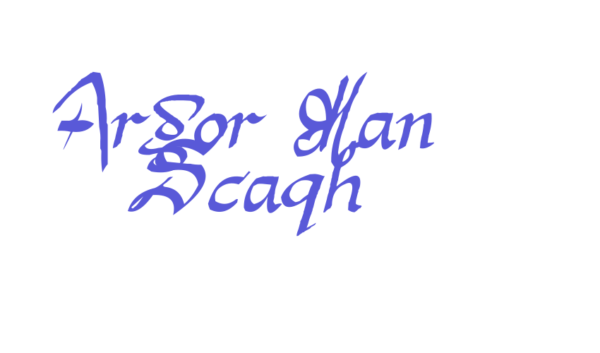 Argor Man Scaqh Font Download