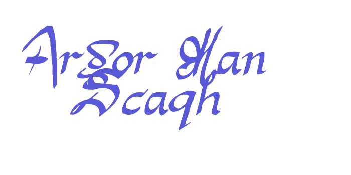 Argor Man Scaqh Font Download