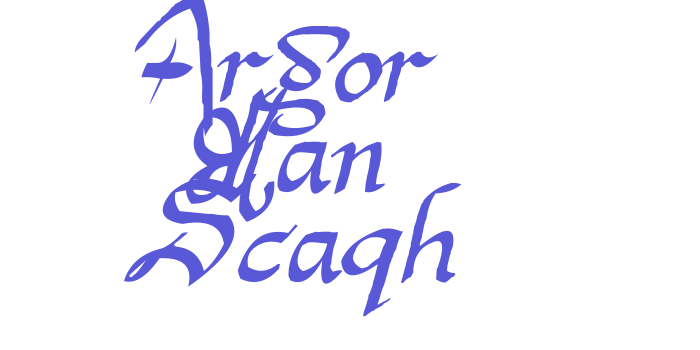 Argor Man Scaqh Font