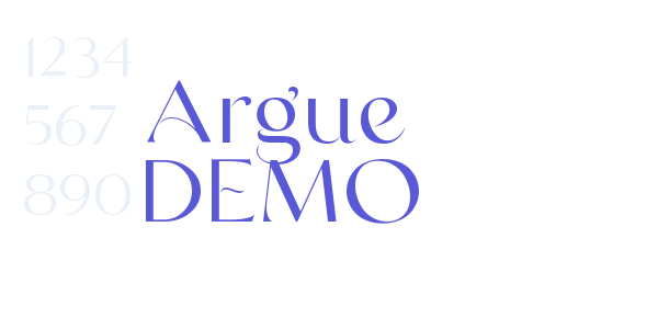 Argue DEMO font free