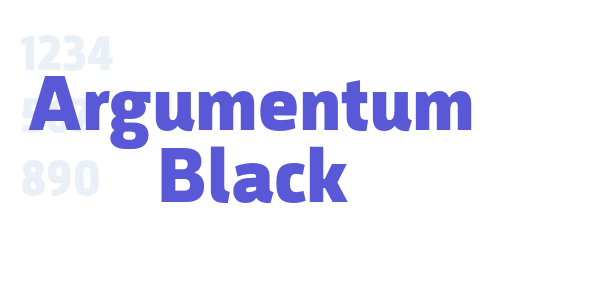 Argumentum Black font free