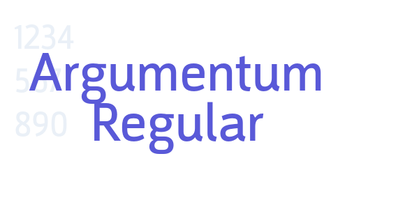 Argumentum Regular font free