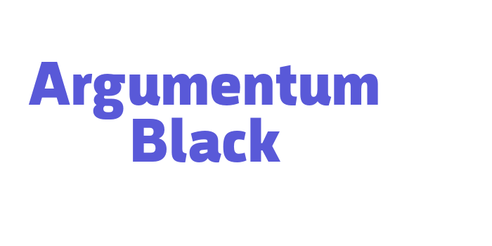 Argumentum Black Font Download