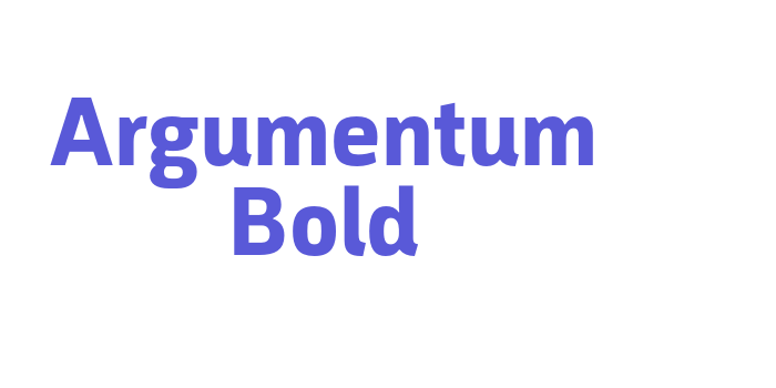 Argumentum Bold Font Download