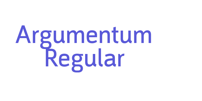 Argumentum Regular Font Download