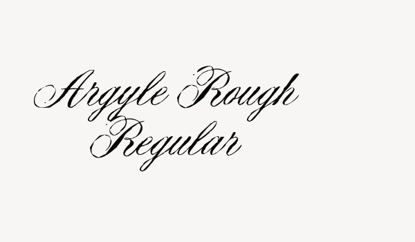 Argyle Rough Regular Font