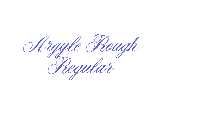 Argyle Rough Regular Font