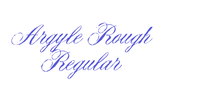 Argyle Rough Regular Font