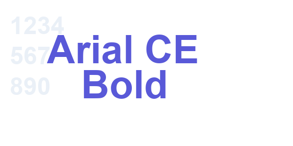 Arial CE Bold font