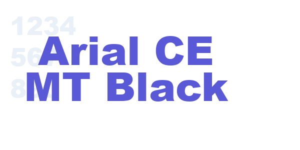 Arial CE MT Black font