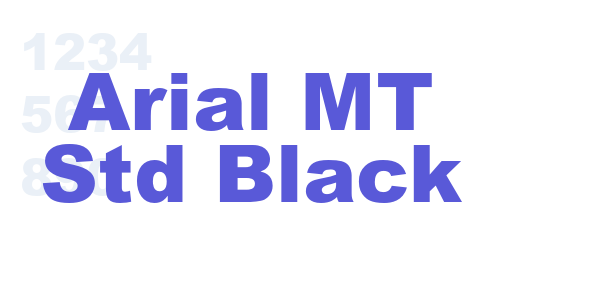 Arial MT Std Black font free