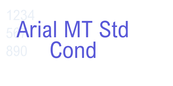 Arial MT Std Cond font