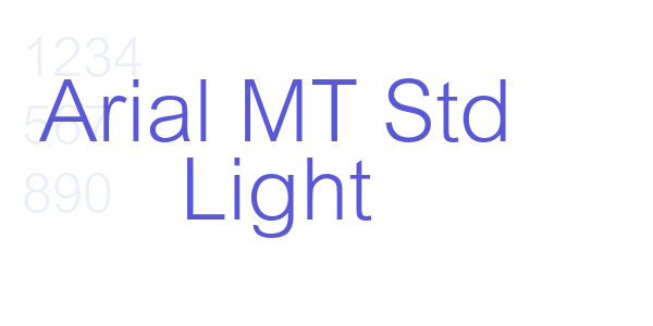 Arial MT Std Light font