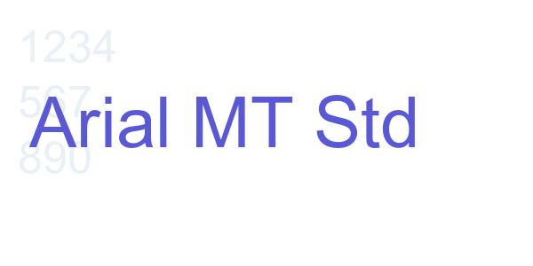 Arial MT Std font