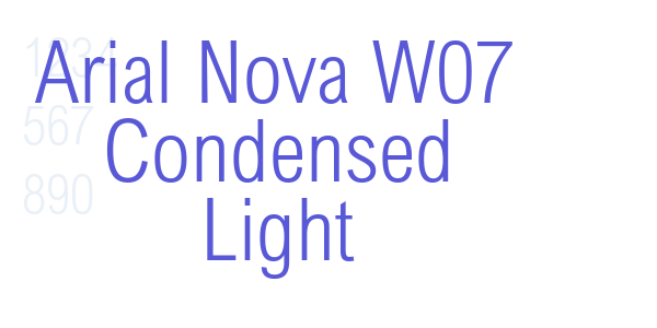 Arial Nova W07 Condensed Light font free