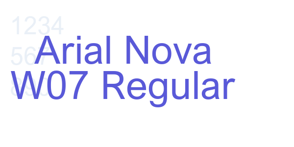 Arial Nova W07 Regular font free