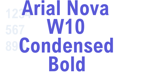 Arial Nova W10 Condensed Bold font free