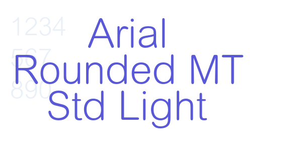 Arial Rounded MT Std Light font free