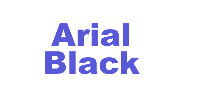 Arial Black Font