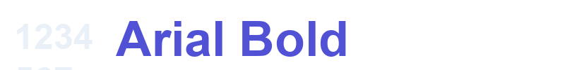 Arial Bold-font