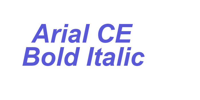 Arial CE Bold Italic Font Download