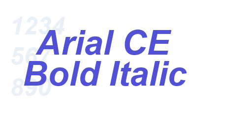 Arial CE Bold Italic-font-download
