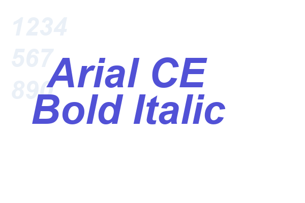 Arial CE Bold Italic