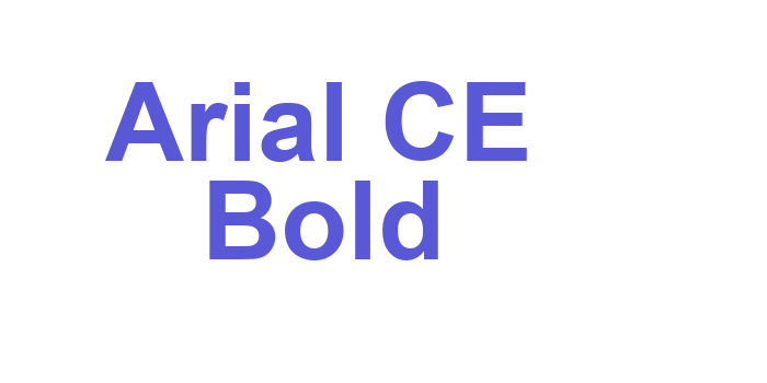 Arial CE Bold Font