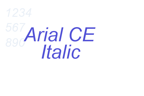 Arial CE Italic