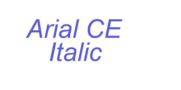 Arial CE Italic Font