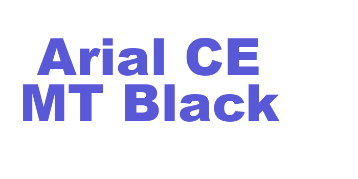 Arial CE MT Black Font