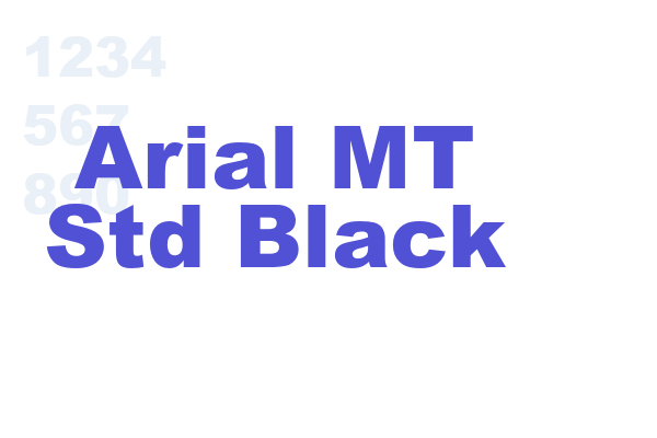 Arial MT Std Black