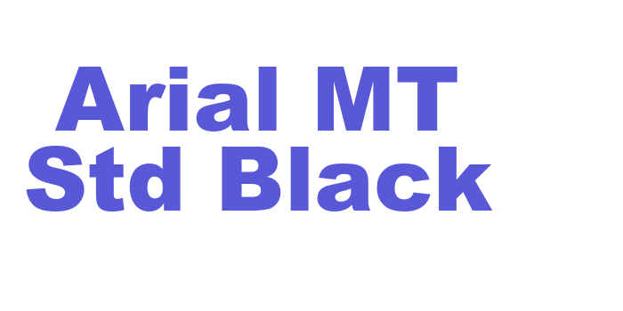 Arial MT Std Black Font