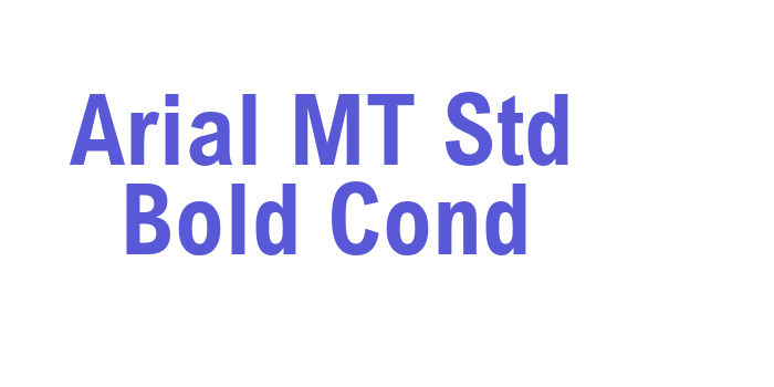 Arial MT Std Bold Cond Font Download