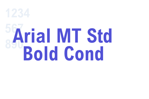 Arial MT Std Bold Cond