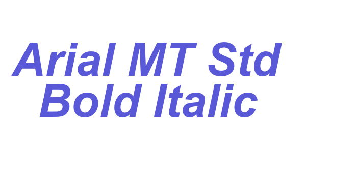 Arial MT Std Bold Italic Font Download