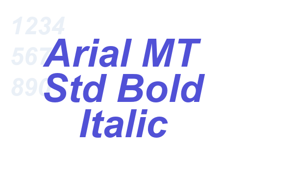 Arial MT Std Bold Italic