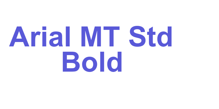 Arial MT Std Bold Font Download