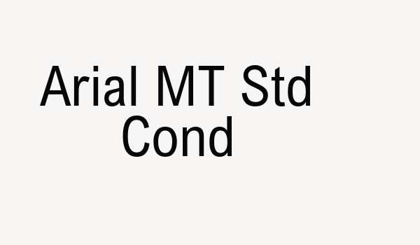 Arial MT Std Cond Font