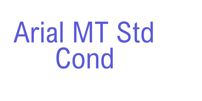 Arial MT Std Cond Font