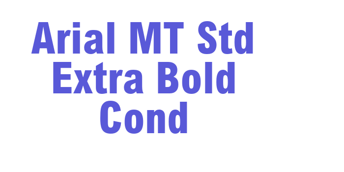 Arial MT Std Extra Bold Cond Font Download