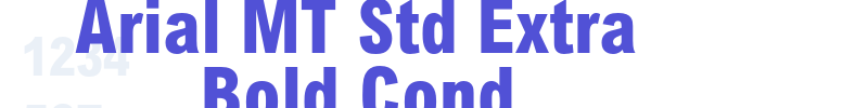 Arial MT Std Extra Bold Cond-font